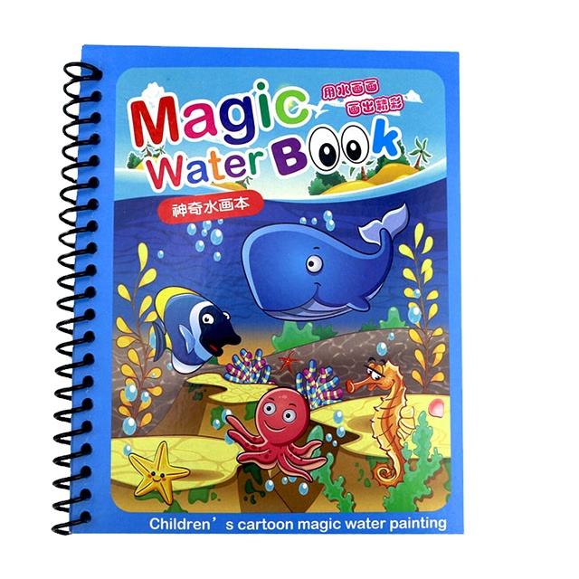 4-in-1 Sank Magic Practice Book + Water Magic Book + 6.5-Inch Multi-Color LCD Writing Tablet